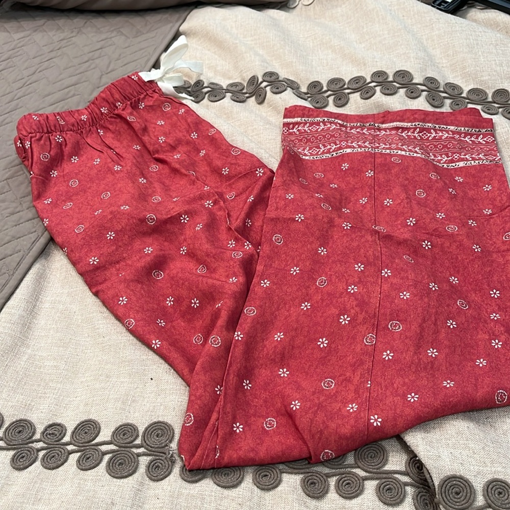 Coldwater Creek Terra Border Print Pants/NWT/SMALL - Picture 9 of 15